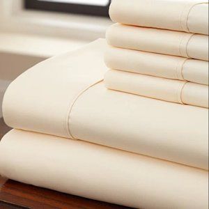 NEW! Spirit Linen Home 6 Piece Sheet Set - Queen